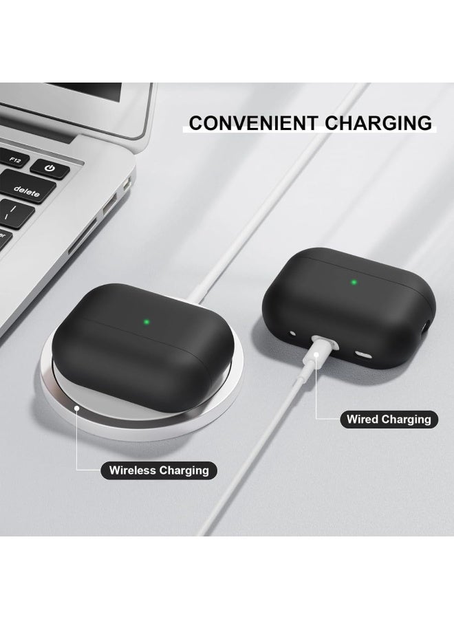 for AirPods Pro 2nd Generation Case 2022/2023 with Cleaner Kit, Soft Silicone Protective Case for Apple AirPod Pro 2 Gen Case Cover for Women Men, AirPods Pro Case with Lanyard - Image 4
